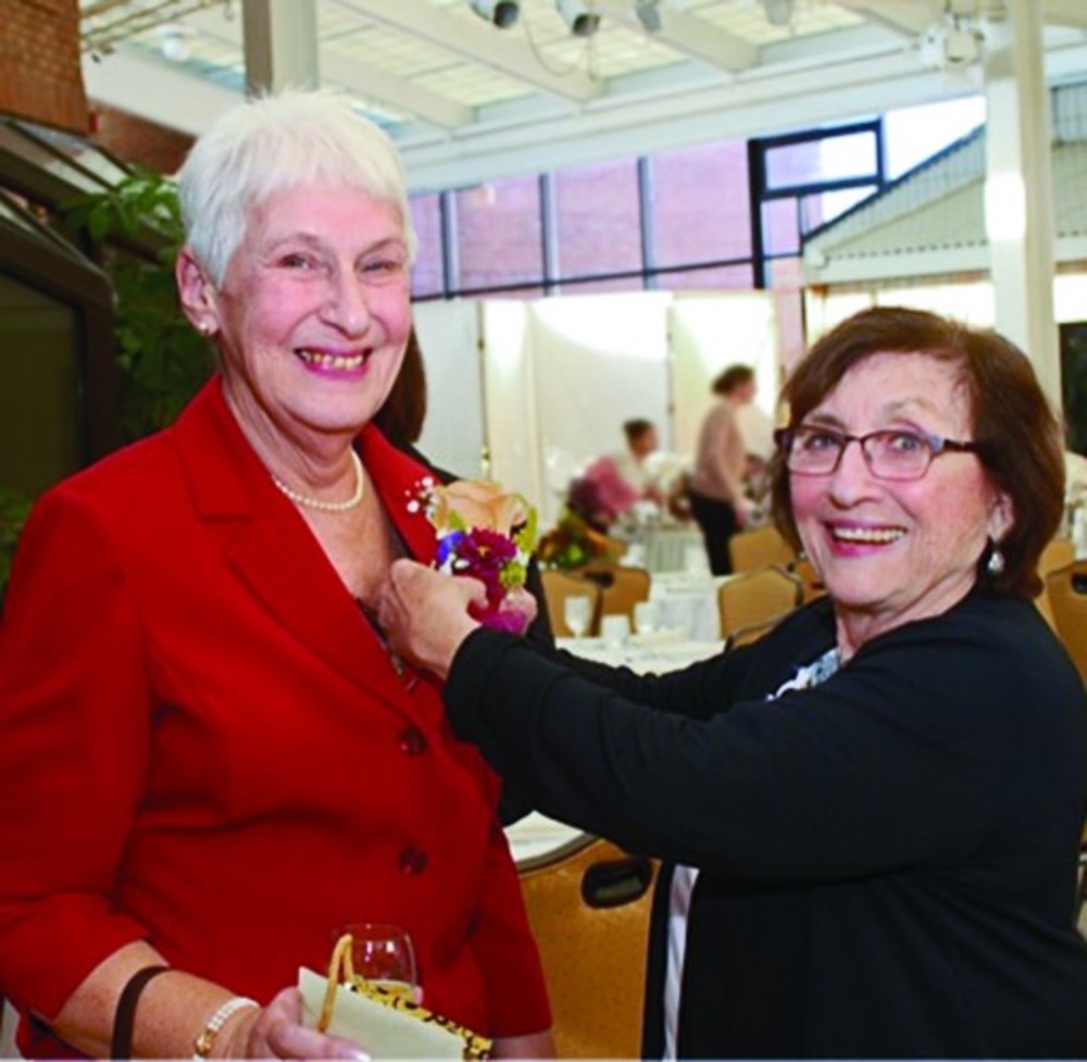 Anne Sherman and event co-chair Maxine Goldin. /Mel Blake